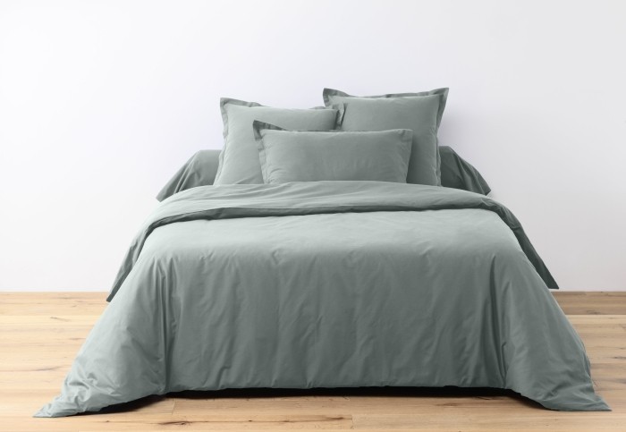 Drap-housse Percale Gris Foncé Bonnet 35 - 140x190 cm - Le Roi du Matelas