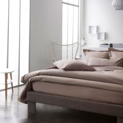 Drap Housse 180 x 200 + 30 cm Beige