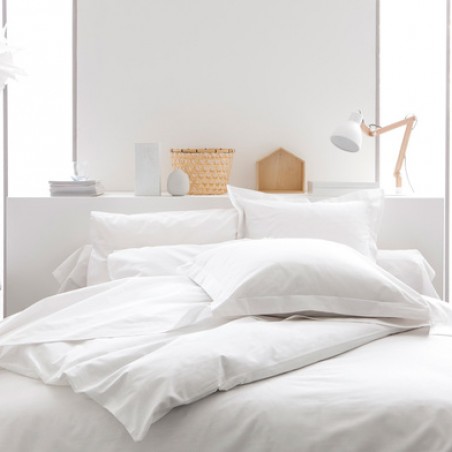 Drap Housse 160 x 200 + 30 cm Blanc