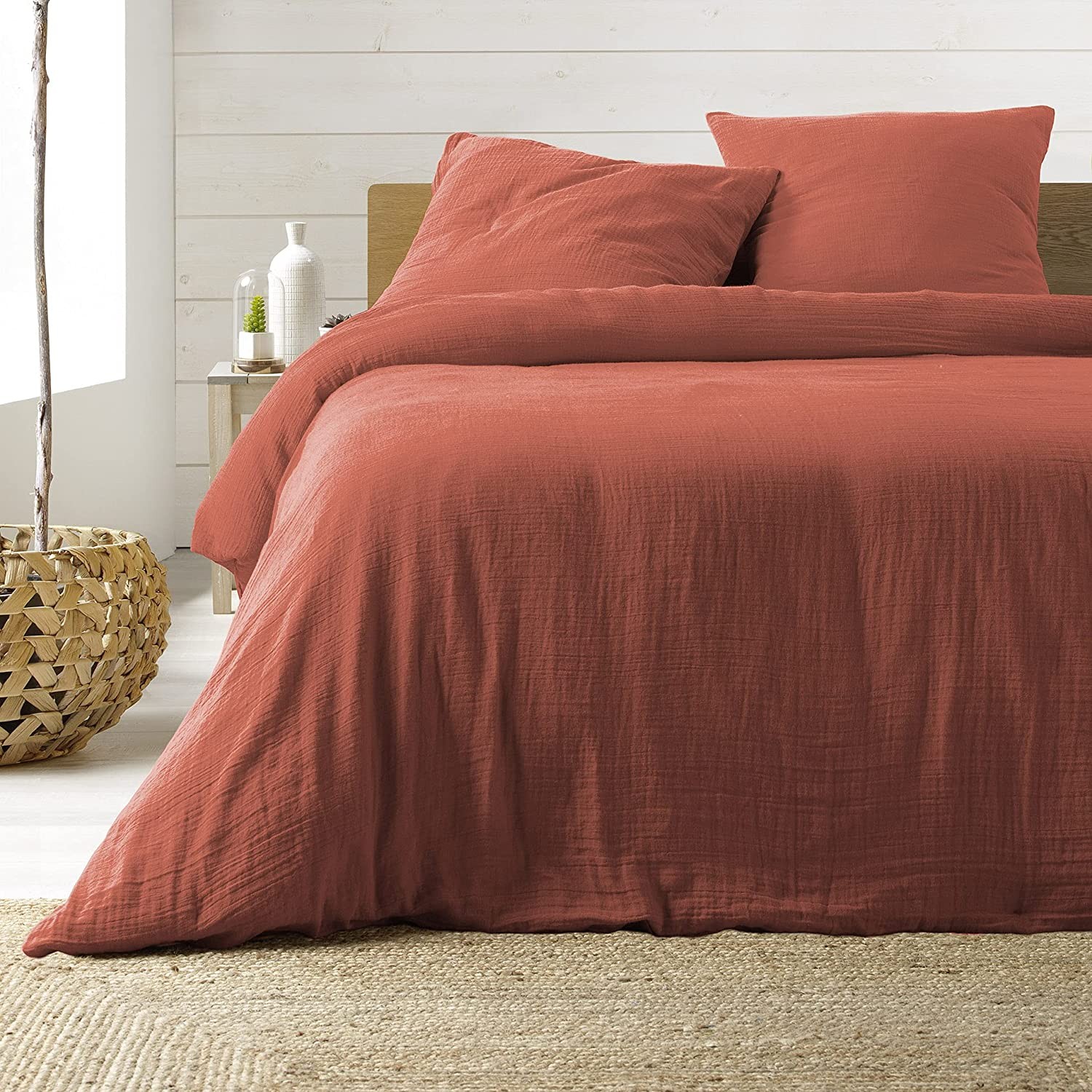 Parure Housse de Couette Gaze de Coton
