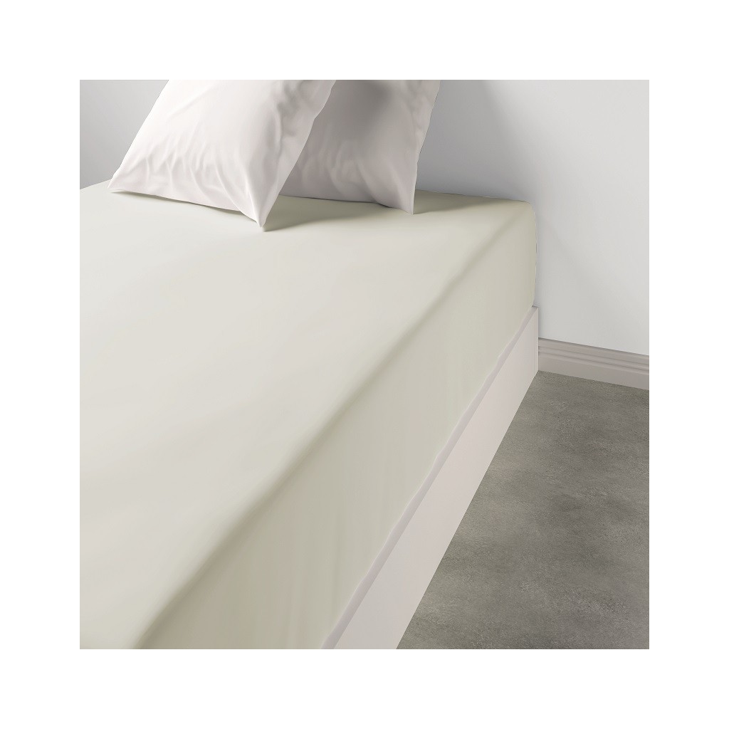 Drap Housse 140 x 190 + 35 cm Blanc
