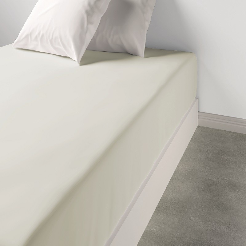 Drap Housse 140 x 190 + 35 cm Blanc Drap Housse 140 x 190 + 35 cm Blanc