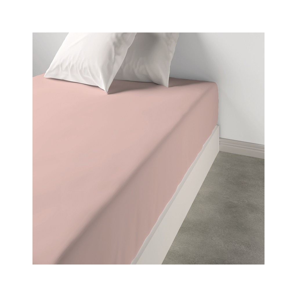 Drap Housse 180 x 200 cm Rose