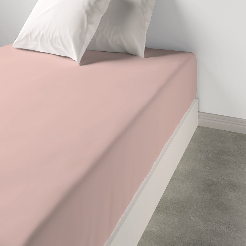 Drap Housse 180 x 200 cm Rose