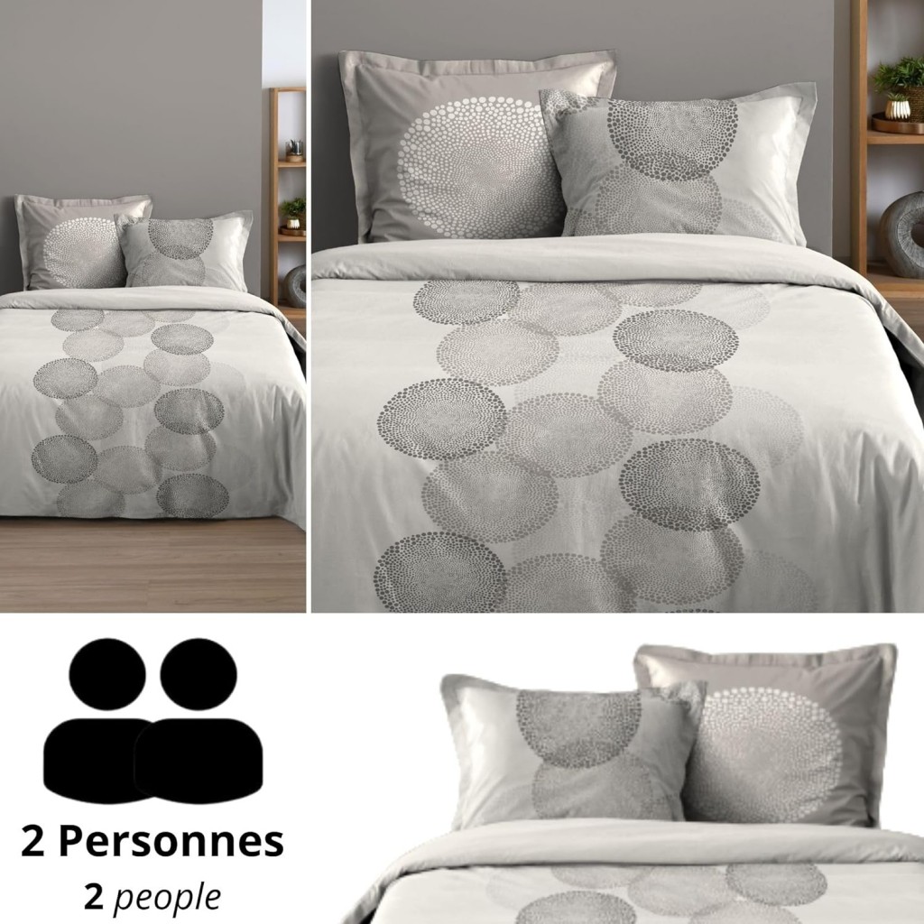 Parure Housse de Couette Lovely Casa 240x220 cm Melbourne
