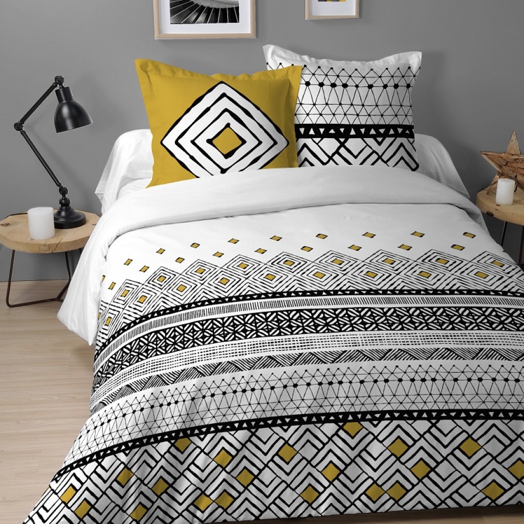 Lovely Casa Parure Housse de Couette 260 x 240 cm Beely