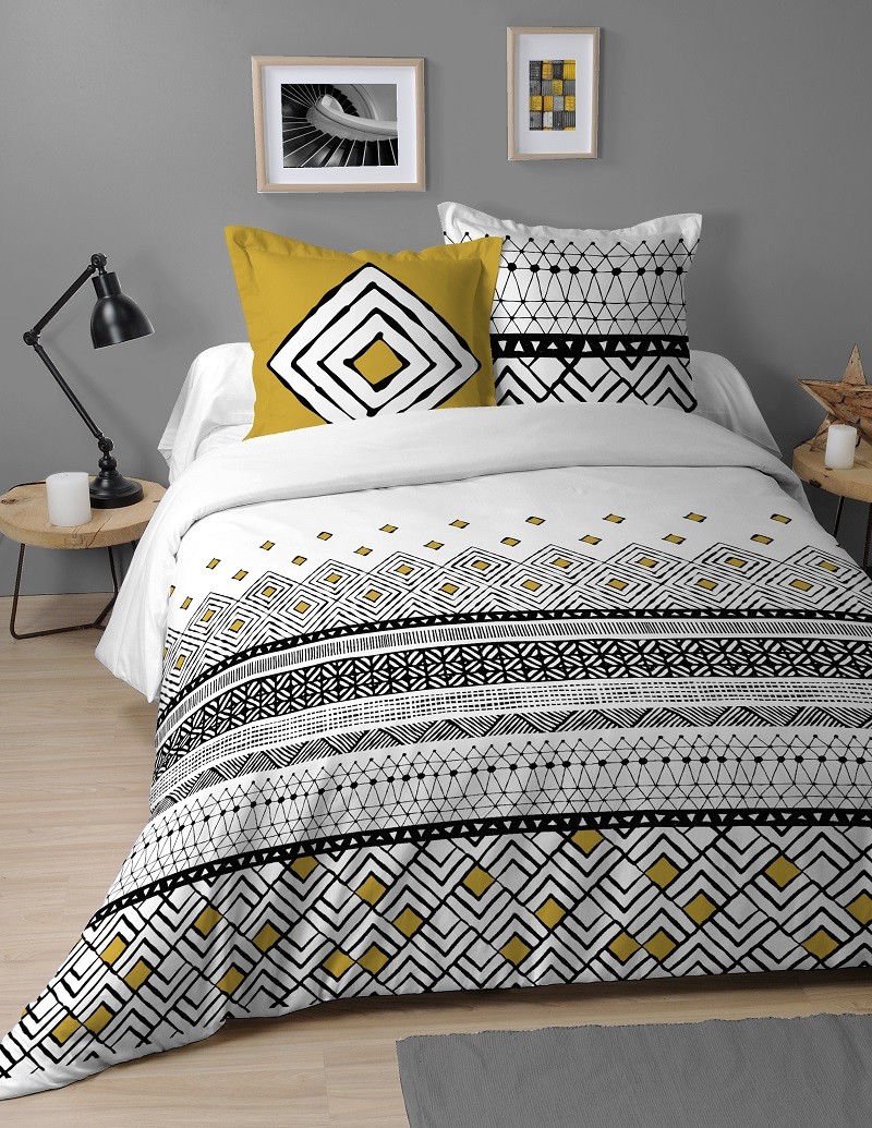 Lovely Casa Parure Housse de Couette 260 x 240 cm Beely