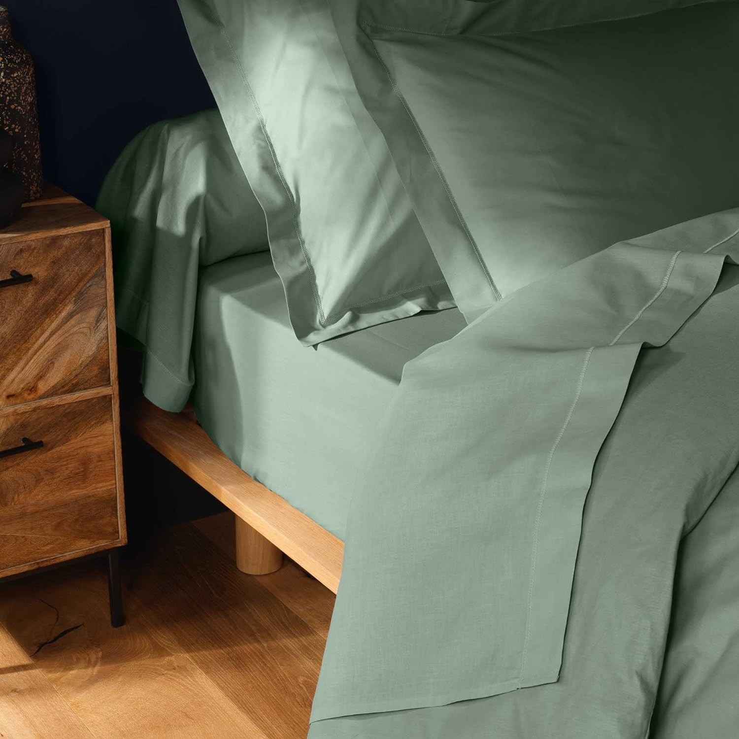 Drap Housse 90 x 190 cm Vert Drap Housse 90 x 190 cm Vert