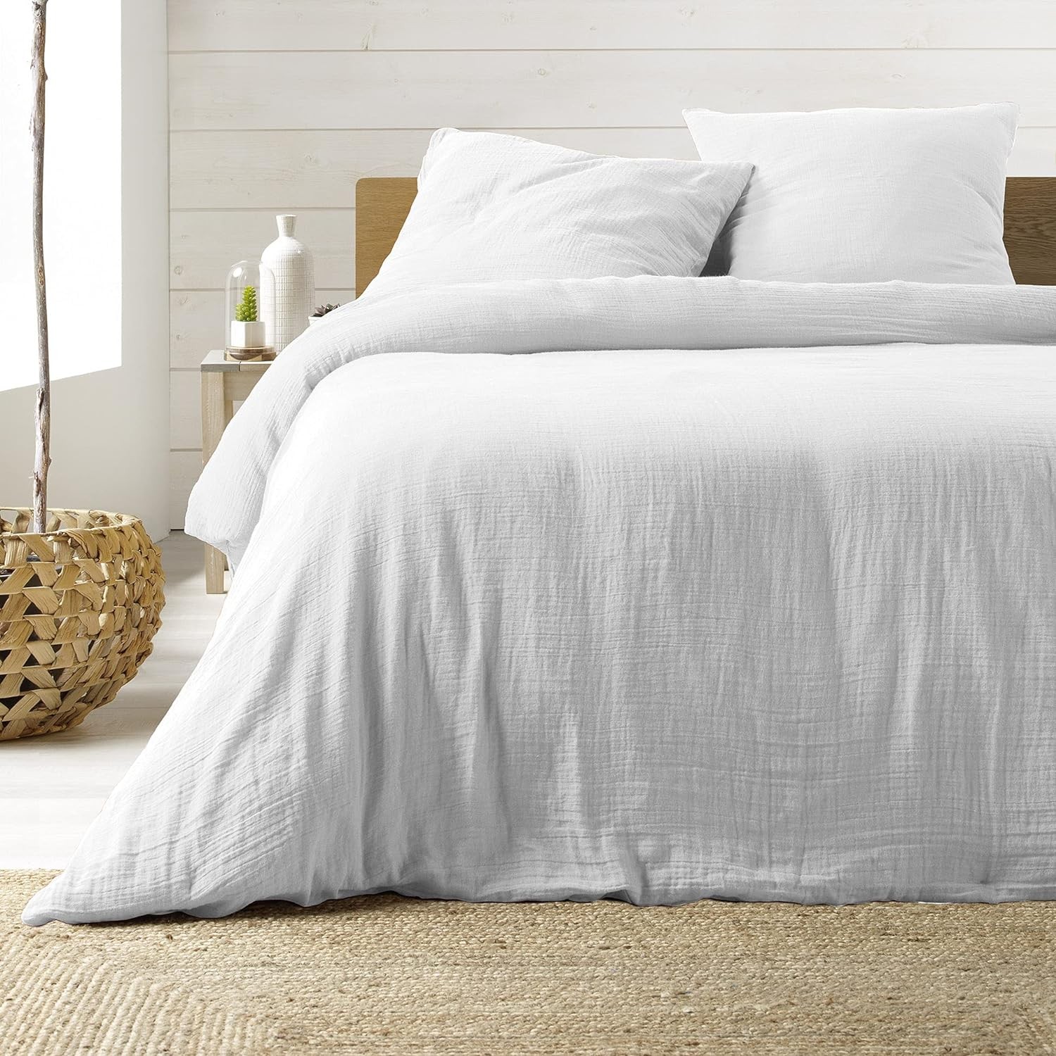 Parure Housse de Couette Gaze de Coton