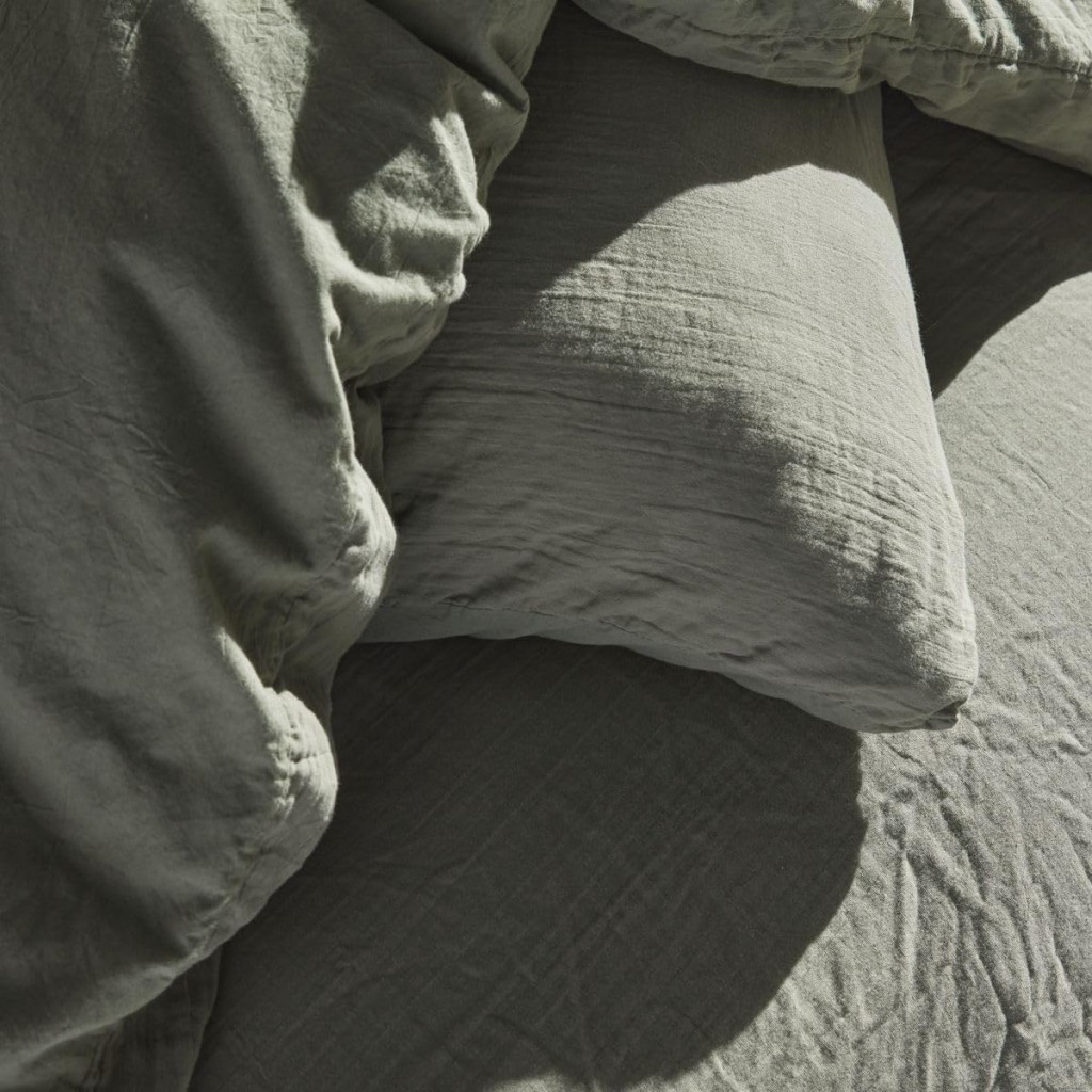 Today, Housse de couette gaze de coton (240 x 220 cm) Sauge