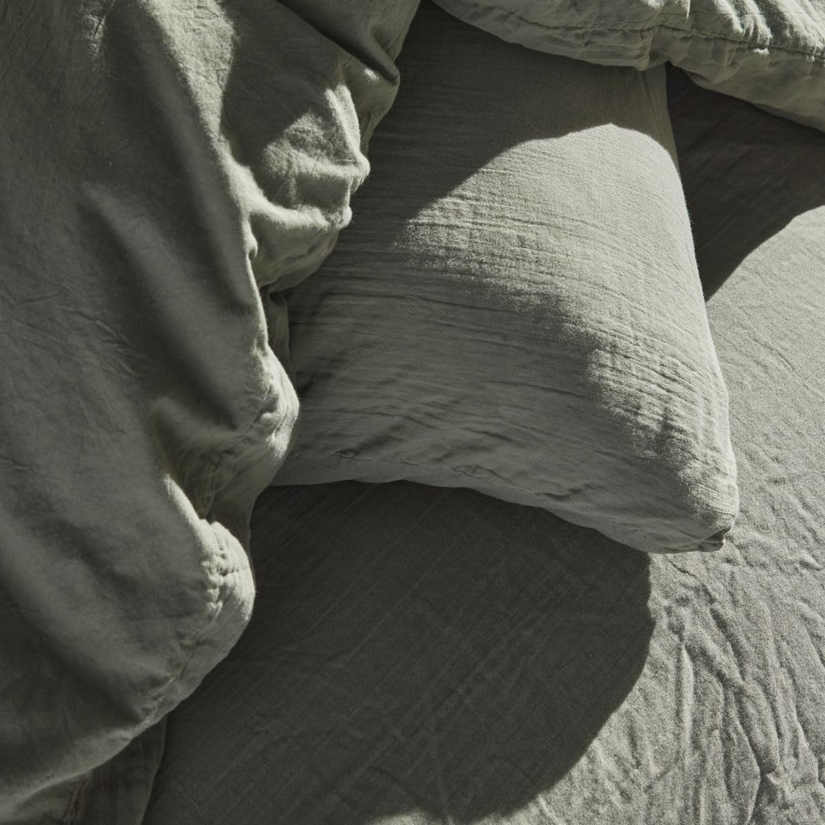 Today, Housse de couette gaze de coton (240 x 220 cm) Sauge Today, Housse de couette gaze de coton (240 x 220 cm) Sauge