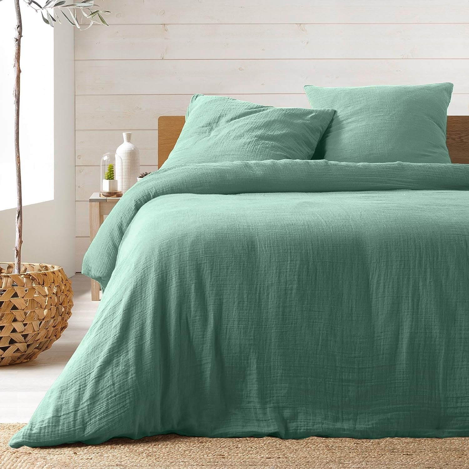 Parure Housse de Couette Gaze de Coton
