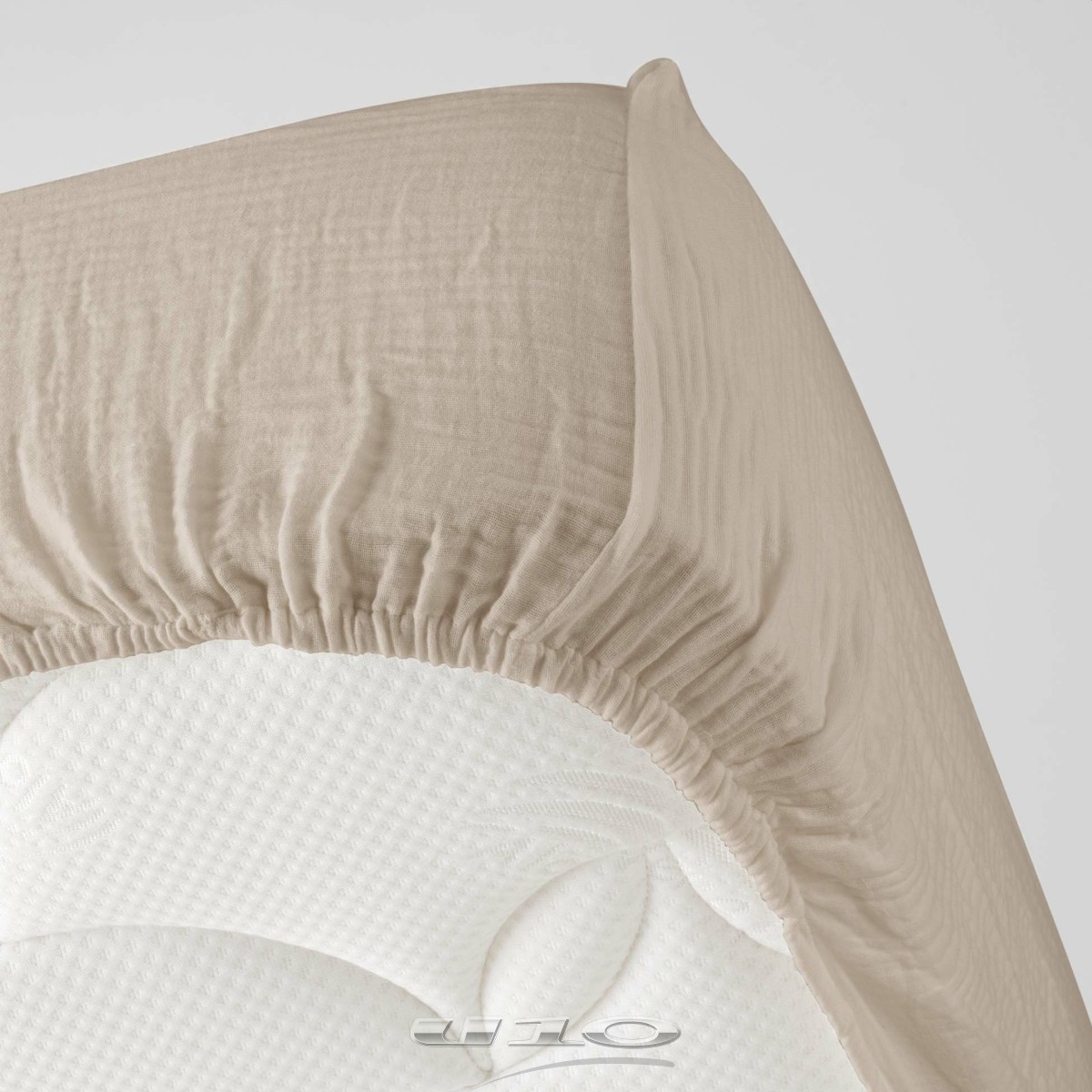 drap housse gaze de coton sable drap housse gaze de coton sable