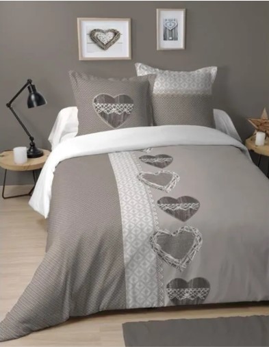 Parure de lit coeur