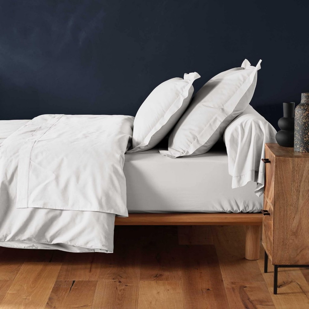 drap housse blanc