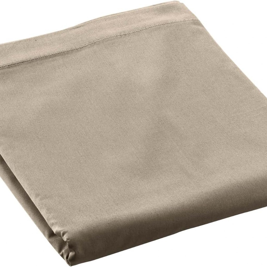 Drap Plat Percaline Douceur d'Intérieur 240 x 300 cm Sable Beige