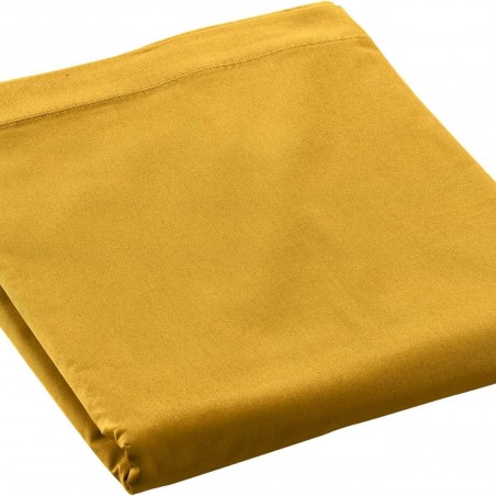 Drap Plat Percaline Douceur d'Intérieur 240 x 300 cm Curry Jaune