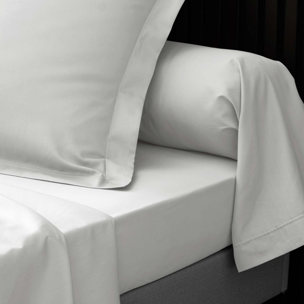 Drap Plat Percaline Douceur d'Intérieur 180x290 cm Blanc