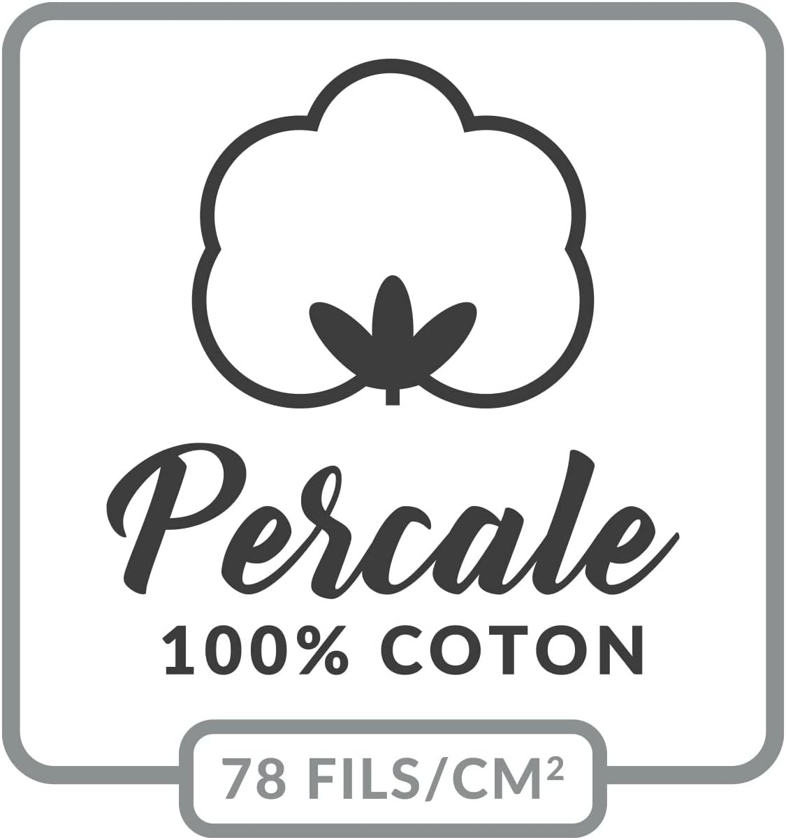 Drap Plat Percaline Douceur d'Intérieur 180x290 cm Blanc Drap Plat Percaline Douceur d'Intérieur 180x290 cm Blanc