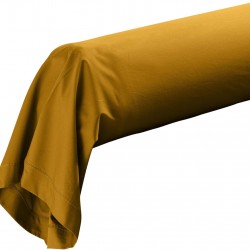 Taie de Traversin 85x185 cm Percaline Douceur d'Intérieur Curry Jaune