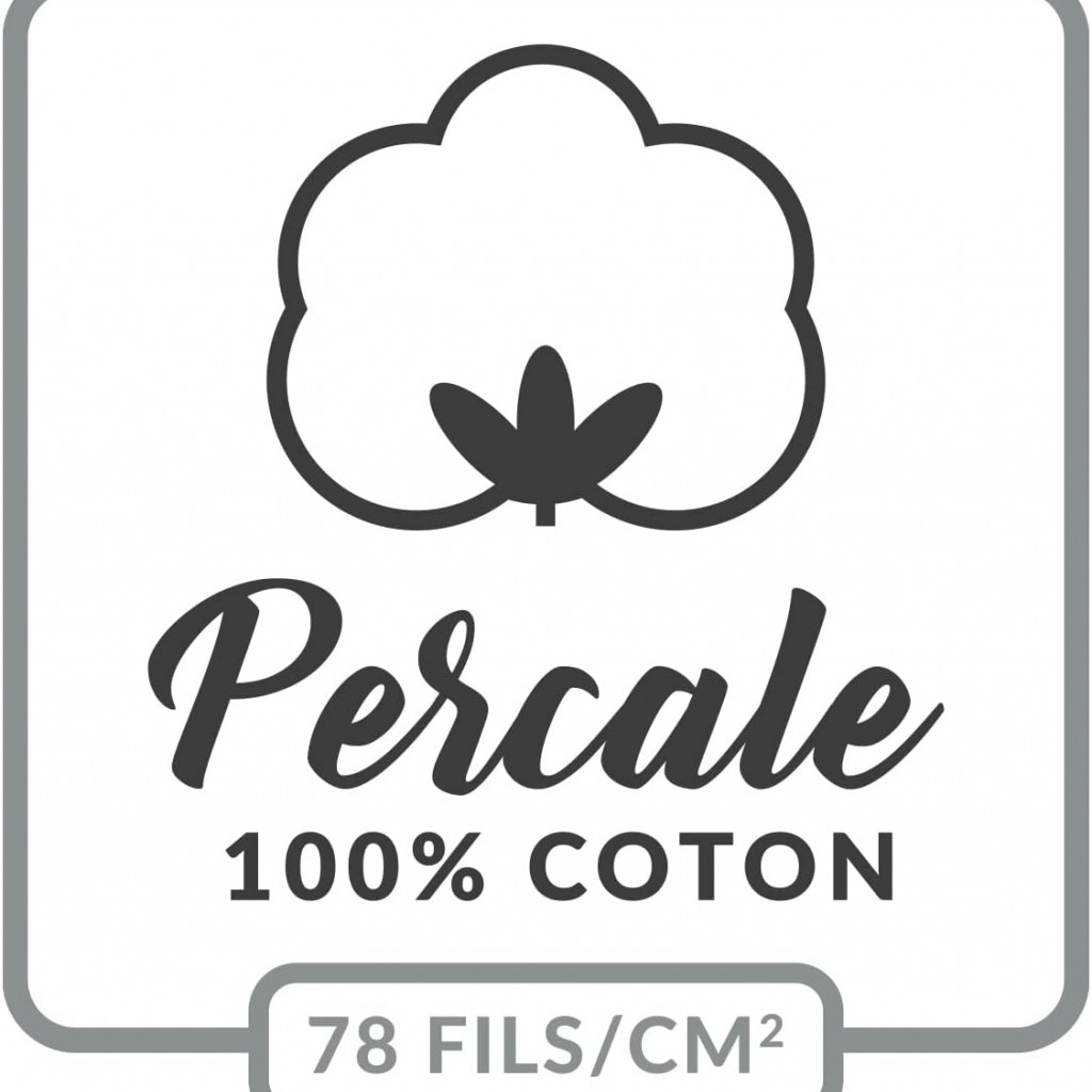 Taie de Traversin 85x185 cm Percaline Douceur d'Intérieur Curry Jaune
