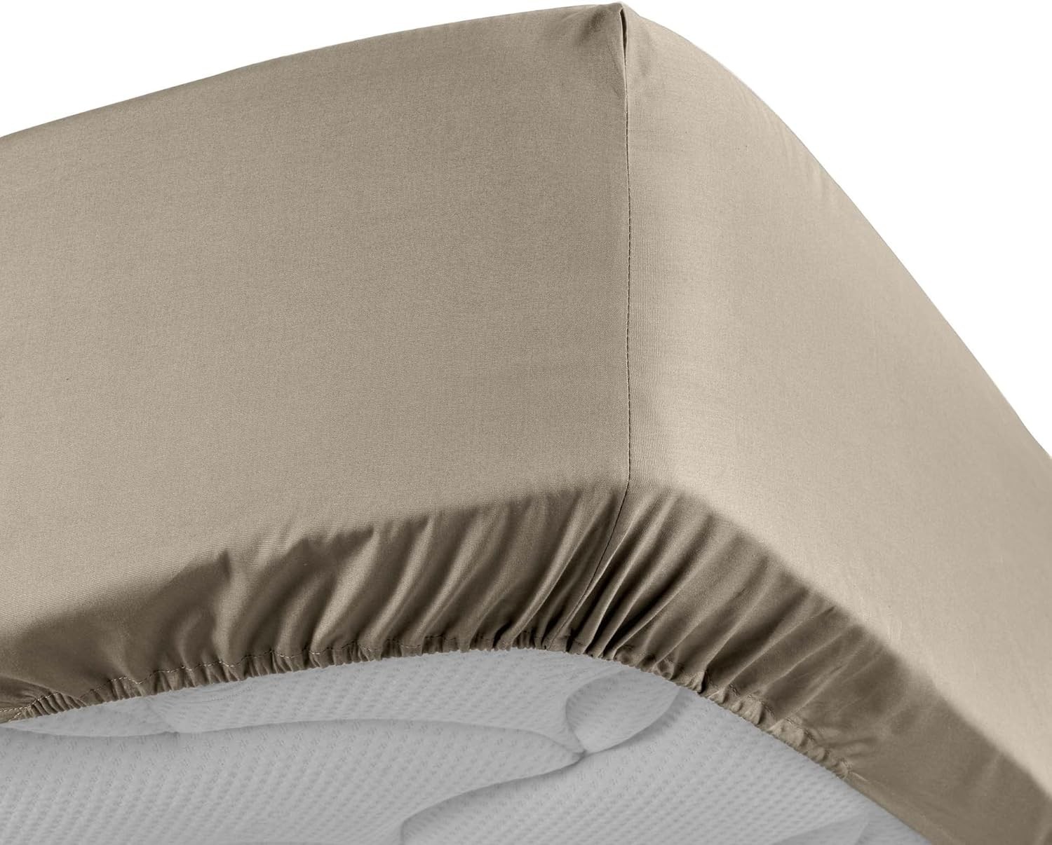 Drap Housse Percaline Douceur d'Intérieur 140x190 cm Sable Beige Drap Housse Percaline Douceur d'Intérieur 140x190 cm Sable Beige