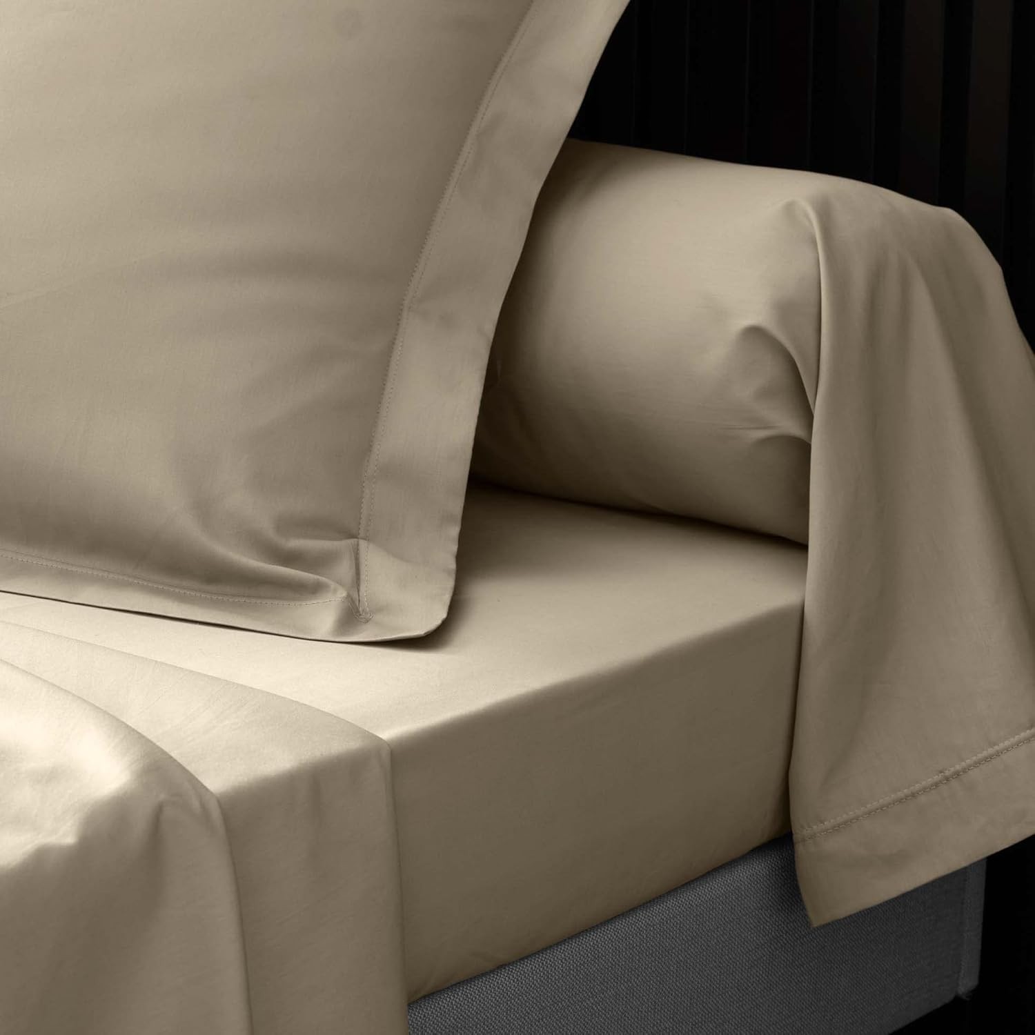 Drap Housse Percaline Douceur d'Intérieur 140x190 cm Sable Beige Drap Housse Percaline Douceur d'Intérieur 140x190 cm Sable Beige