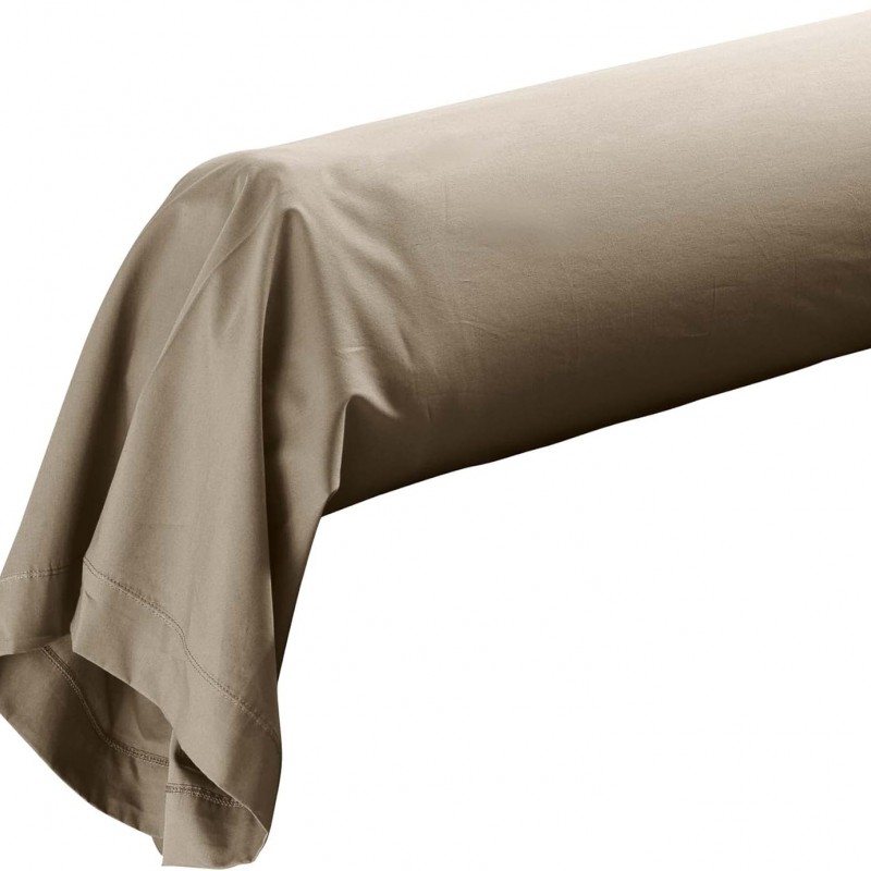 Taie Traversin Percale Coton 85x185cm - Douceur D'intérieur - Bleu, Lavable Machine, Repassage Facile - Literie Qualité