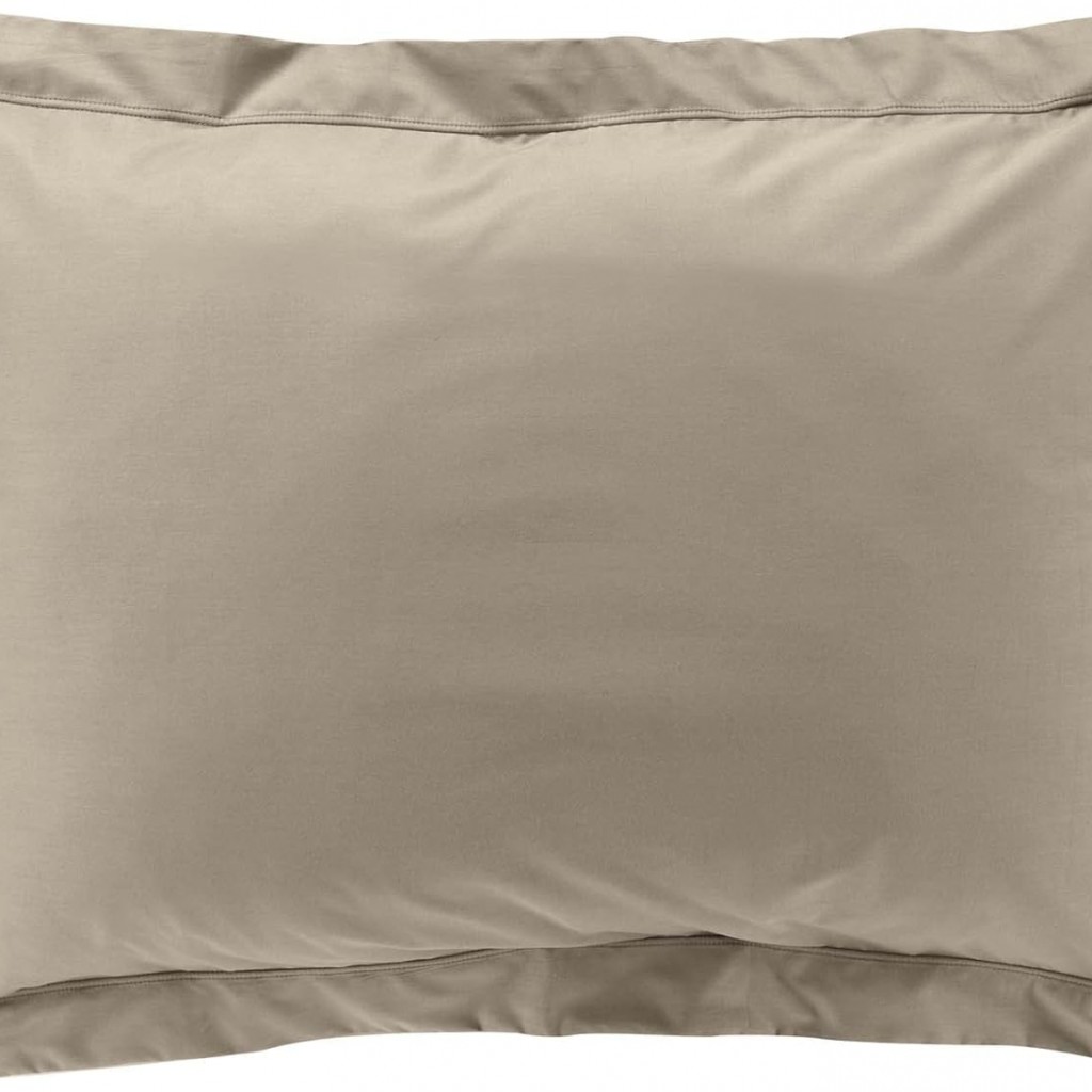 Taie D'oreiller Rectangle 50x70 cm Percaline Douceur d'Intérieur Sable Beige