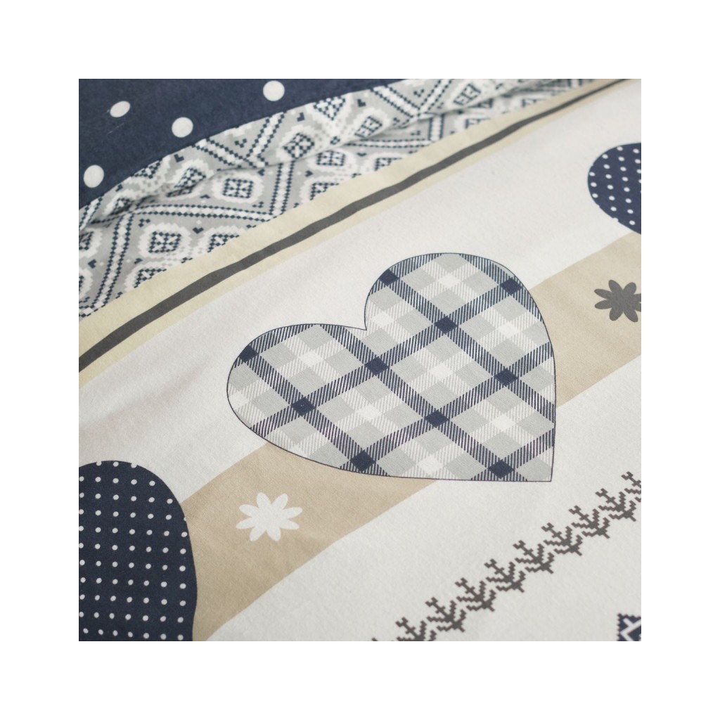 Parure Housse de Couette 240x220 cm Flanelle