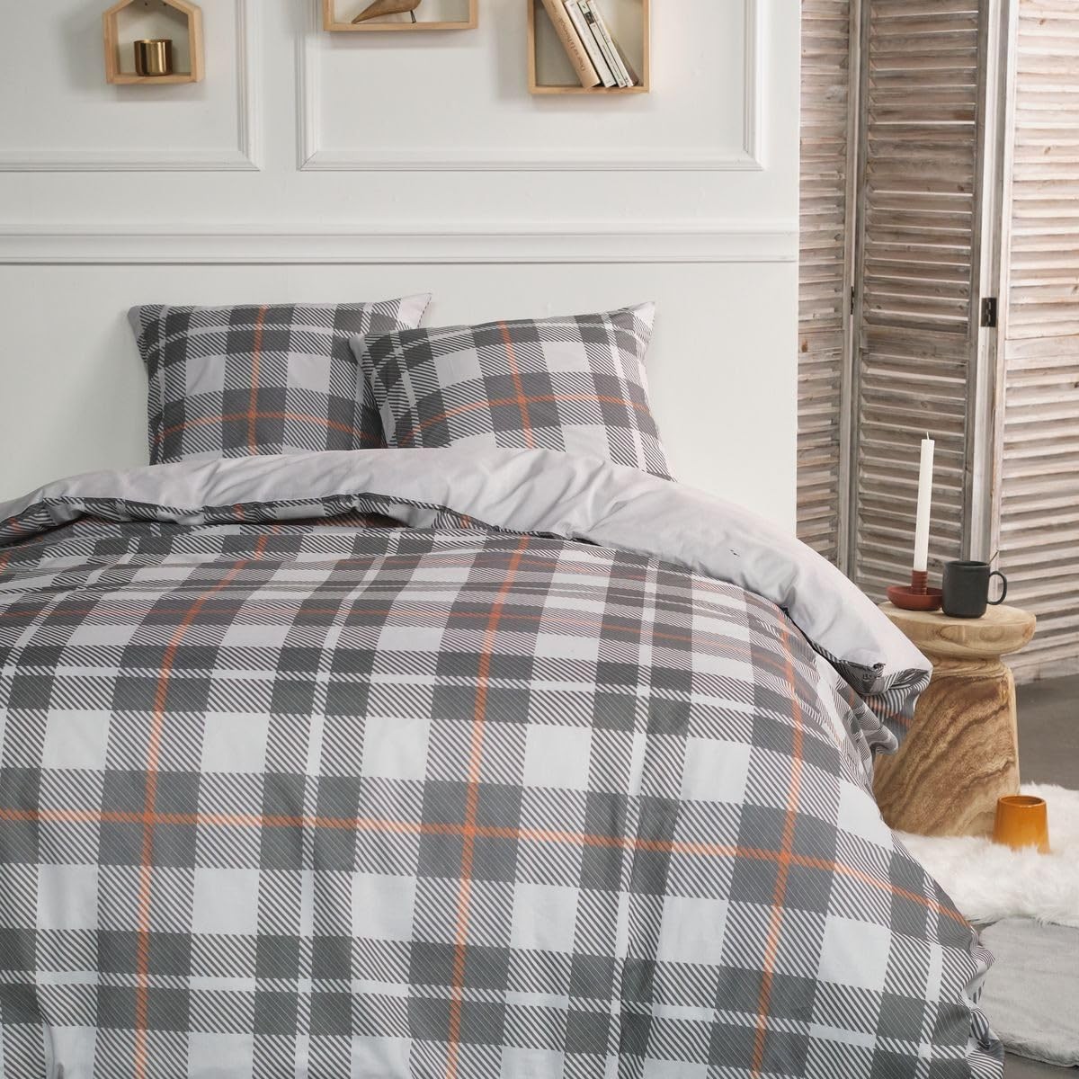 Parure Housse de Couette 240x220 cm Flanelle
