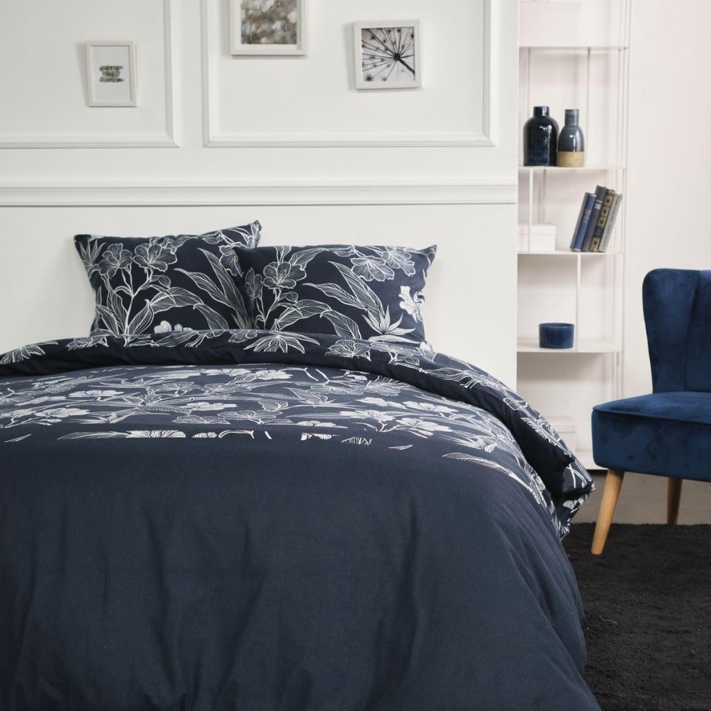 Parure Housse de Couette 260x240 cm Flanelle