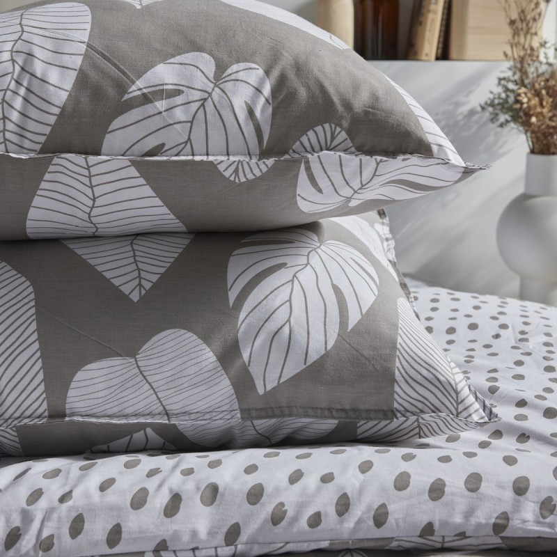 Parure Housse de Couette 240x220 cm Mawira Zippée 3.2 beige blanc Parure Housse de Couette 240x220 cm Mawira Zippée 3.2 beige blanc