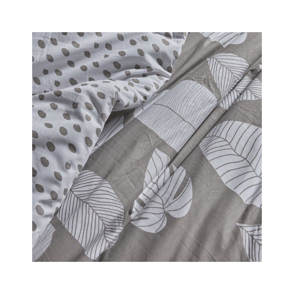Parure Housse de Couette 240x220 cm Mawira Zippée 3.2 beige blanc