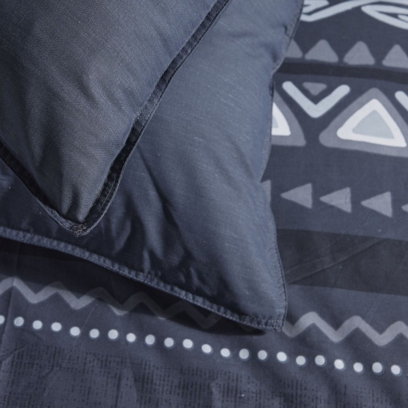 Parure Housse de Couette 260x240 cm Mawira Zippée 3.6 bleu marine foncé Parure Housse de Couette 260x240 cm Mawira Zippée 3.6 bleu marine foncé