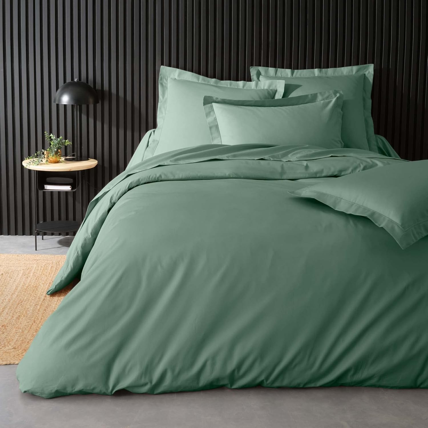 Drap Plat Percaline Douceur d'Intérieur 180 x 290 cm Tilleul Vert Drap Plat Percaline Douceur d'Intérieur 180 x 290 cm Tilleul Vert