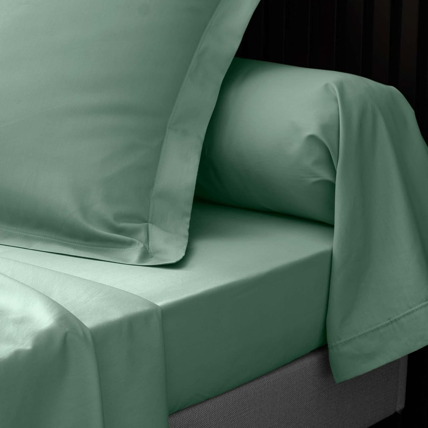 Drap Plat Percaline Douceur d'Intérieur 180 x 290 cm Tilleul Vert Drap Plat Percaline Douceur d'Intérieur 180 x 290 cm Tilleul Vert
