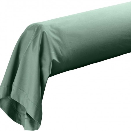 Taie de Traversin 85x185 cm Percaline Douceur d'Intérieur Tilleul Vert