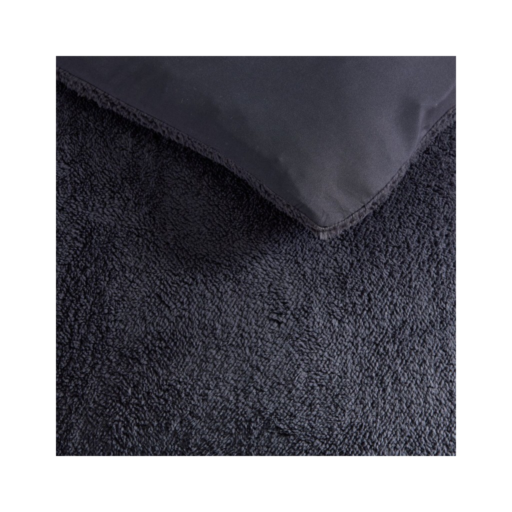 Parure Housse de Couette 240x220 Cm Today Teddy Polaire Noir