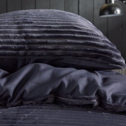 Parure Housse de Couette  Polaire Noire