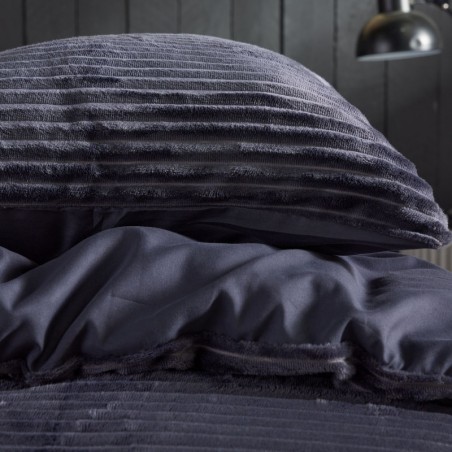 Parure Housse de Couette  Polaire Noire
