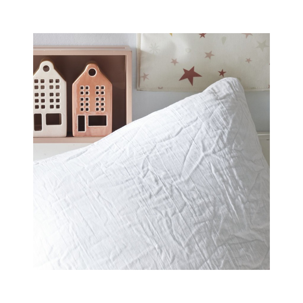 Today Parure Housse de couette Gaze de coton 140x200 cm Blanc Craie