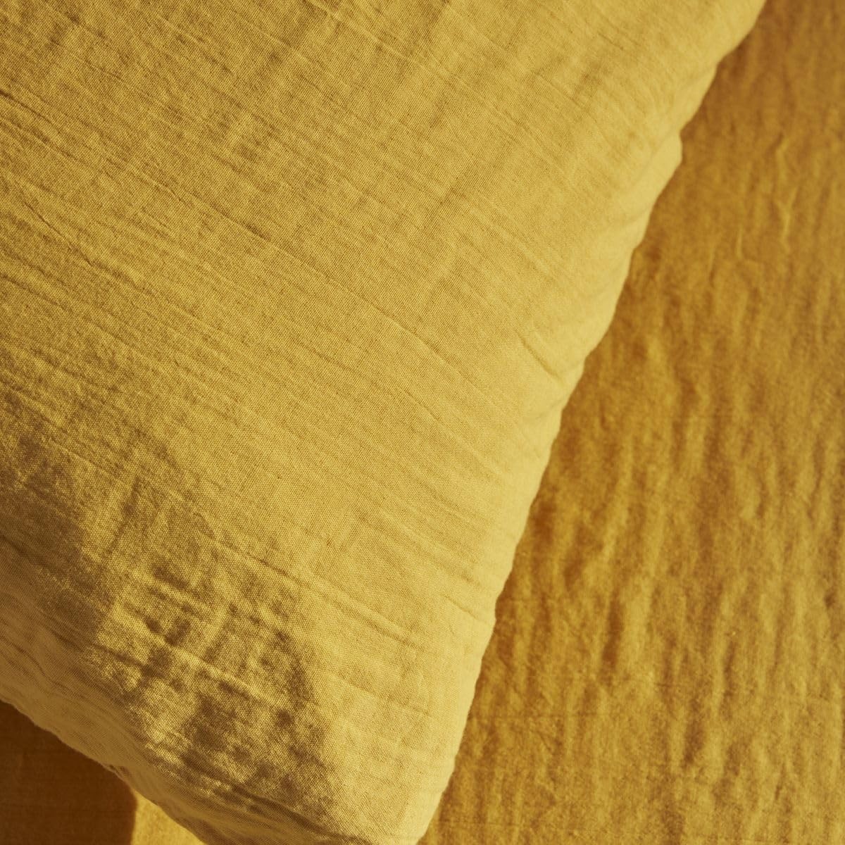 Today Parure Housse de couette Gaze de coton 140x200 cm Ocre Jaune Today Parure Housse de couette Gaze de coton 140x200 cm Ocre Jaune