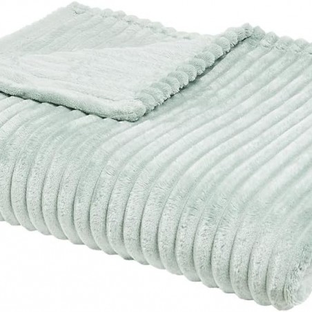 TODAY Plaid XL Côtelé Essential Celadon Vert 150 X 200 Cm