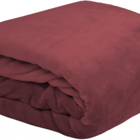 Plaid Doudou Stof Lovely Casa Polaire Doux 130x160 cm Marsala