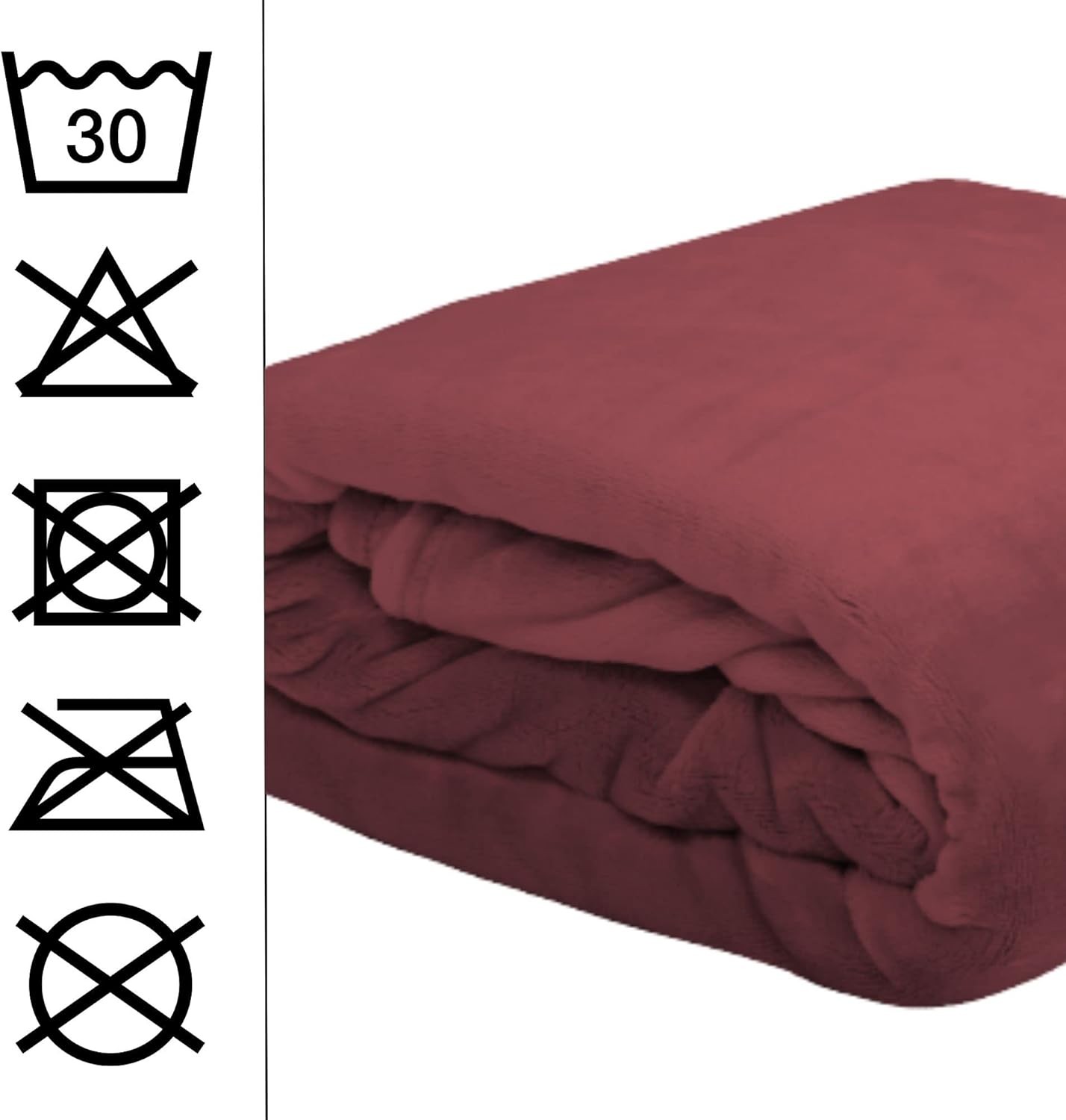 Plaid Doudou Stof Lovely Casa Polaire Doux 130x160 cm Marsala Plaid Doudou Stof Lovely Casa Polaire Doux 130x160 cm Marsala