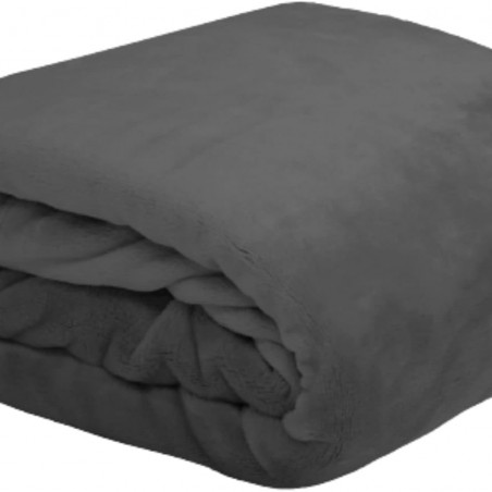 Plaid Doudou Stof Lovely Casa Polaire Doux 130x160 cm Anthracite