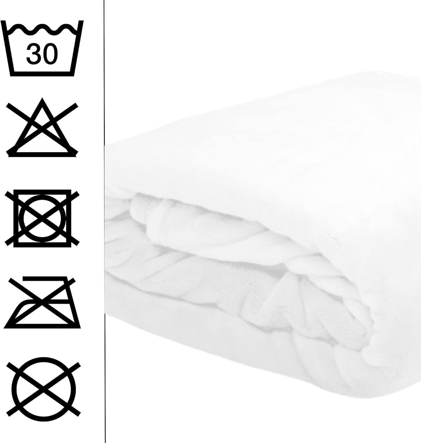 Plaid Doudou Stof Lovely Casa Polaire Doux 130x160 cm Blanc Plaid Doudou Stof Lovely Casa Polaire Doux 130x160 cm Blanc