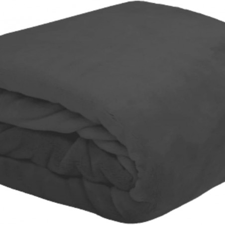 Plaid Doudou Stof Lovely Casa Polaire Doux 220x240 cm Noir