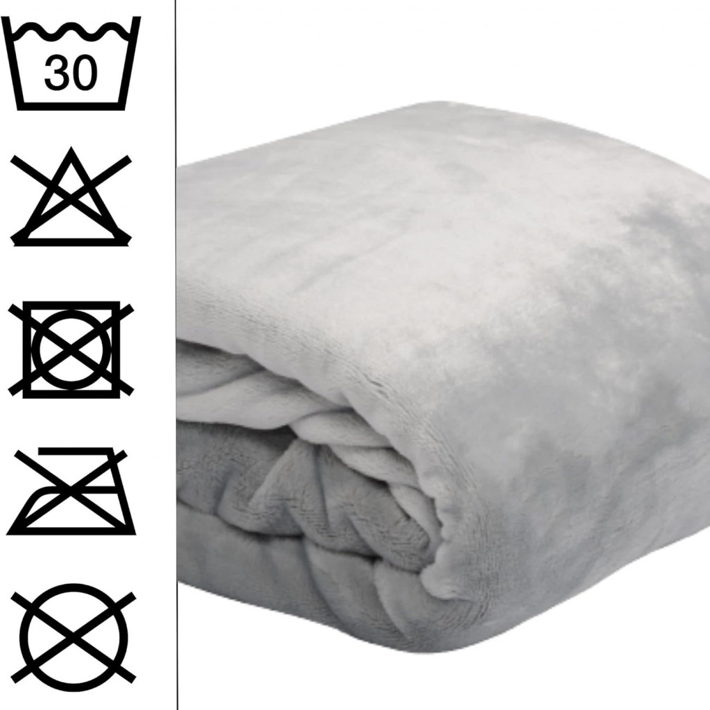 Plaid Doudou Stof Lovely Casa Polaire Doux 220x240 cm Perle